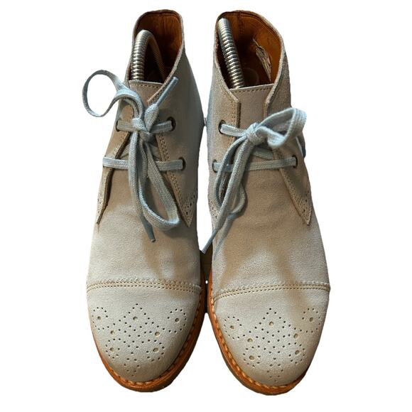 PENELOPE CHILVERS Women's Turquoise Lace Up Chukka Suede Boots - Size 39.5/8.5 - Picture 2 of 9